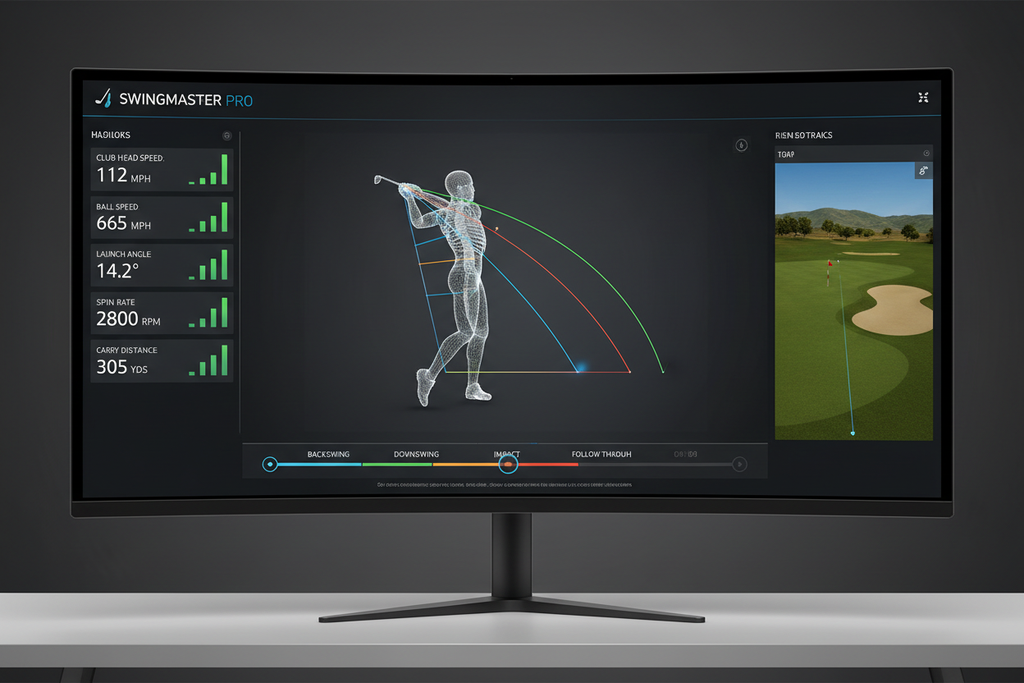 Golf training software 3D swing analysis