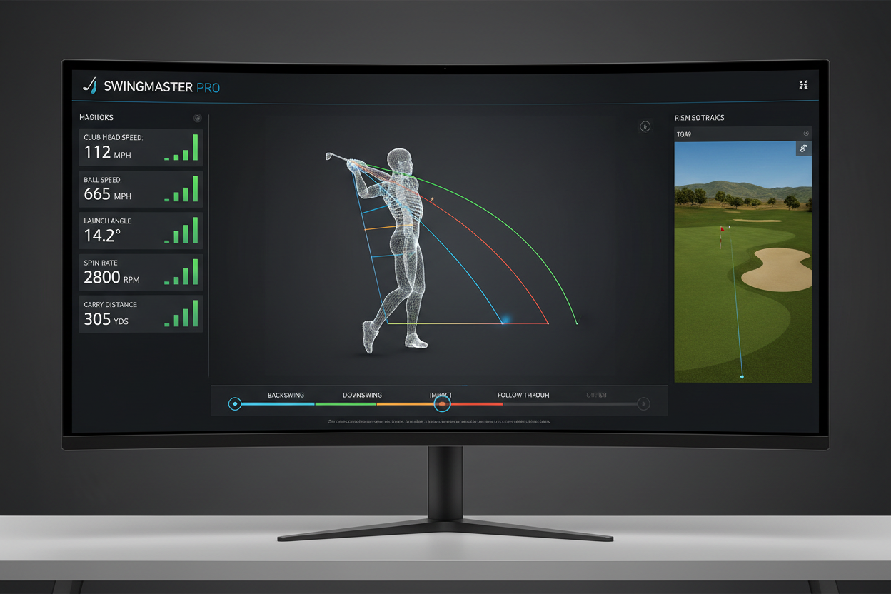 Golf training software 3D swing analysis