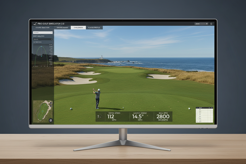 Virtual golf course display